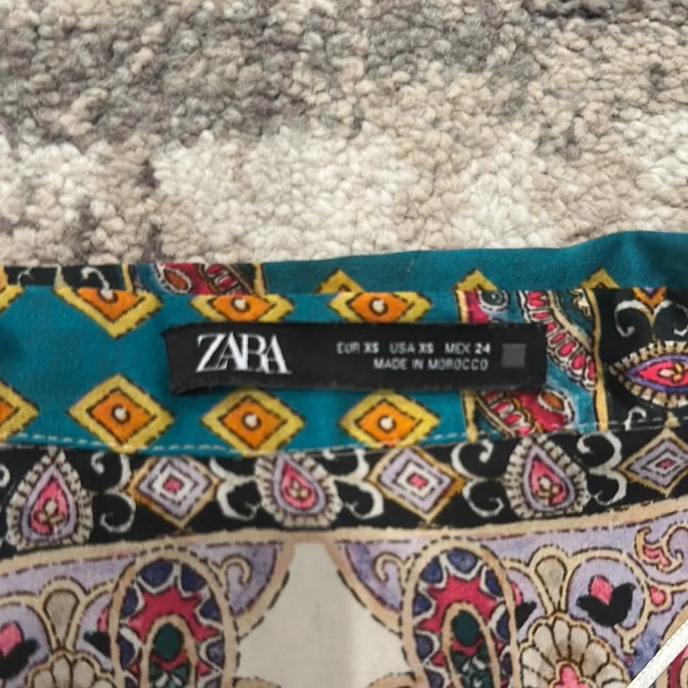 Zara Multicolor Long Sleeve Dress - Picture 2 of 4